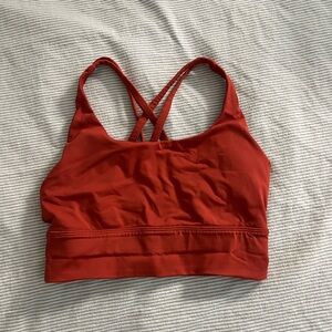 Lululemon Athletica Fiery Red Sports Bra